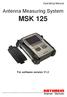 MSK 125 For software version V1.2