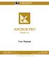ANCHOR PRO. Version User Manual
