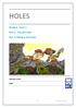 HOLES. Grade 6 - Term 1 Part 2: The Last Hole Part 3: Filling in the Holes SURNAME, NAME: SINIFI: eng-t1-wb-(Holes2)