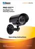 Advanced security made easy PRO-555. Day/Night CCD Security Camera. Operating Instructions SW331-PR5 SR331-PR