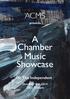 A Chamber Music Showcase