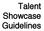 Talent Showcase Guidelines