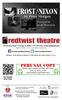 1044 W. Bryn Mawr Chicago, IL Redtwist Theatre is a not-for-profit 501(c)3 organization