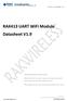 RAK413 UART WiFi Module Datasheet V1.9