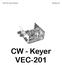 VEC-201K Owner's Manual CW Keyer Kit CW - Keyer VEC-201