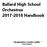Ballard High School Orchestras Handbook
