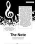 The Note. The Note. The Phoenix Elementary District newsletter for all things Music!