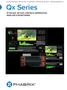 Qx Series IP/12G-SDI, 4K/UHD, HDR/WCG GENERATION, ANALYSIS & MONITORING