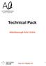 Technical Pack. Attenborough Arts Centre