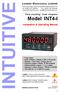 INTUITIVE. Model INT4-I. London Electronics Limited. Installation & Operating Manual. Panel mounting linear integrator