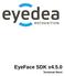 EyeFace SDK v Technical Sheet