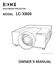 MULTIMEDIA PROJECTOR MODEL LC-X800. Projection lens is optional. OWNER S MANUAL
