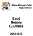 Stow-Munroe Falls High School. Band Honors Guidlines
