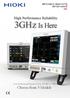IMPEDANCE ANALYZER IM7580 Series High Performance Reliability 3GHz Is Here Cover measurement frequencies from 100 khz to 3 GHz Choose from 5 Models