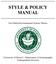 STYLE & POLICY MANUAL