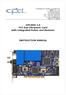 OPCARD 2.0 PCI-bus Ultrasonic Card with Integrated Pulser and Receiver INSTRUCTION MANUAL