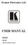 Kramer Electronics, Ltd. USER MANUAL. Model: VP-417. Video to PC/HD/DVI Scaler
