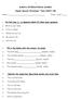 MARIYA INTERNATIONAL SCHOOL. English Revision Worksheet Term 2( ) Class : Level 1