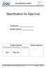 Specification for Approval