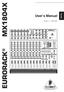 ENGLISH. User s Manual. Version 1.1 March 2001 EURORACK MX1804X.