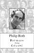 Philip Roth. Between. the. Covers