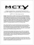 MCTV 2012 Viewer Opinion Survey