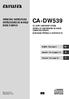 CA-DW539 CD CARRY COMPONENT SYSTEM SISTEMA DE COMPONENTES DE DISCOS COMPACTOS PORTATIL MINICHAINE PORTABLE A LECTEUR DE CD