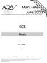 GCE. Music. Copyright 2003 AQA and its licensors. All rights reserved.