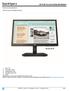 QuickSpecs. HP V inch LED Backlit Monitor. Technical Specifications. HP V inch LED Backlit Monitor