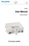 User Manual E Rev (20) E Series. User Manual. Teleste Corporation. E3 Compact amplifier