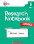 GRADE. NFORMATION in. Action UNIT 1. Research Notebook SAMPLE. Name. Michael Jones