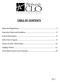 TABLE OF CONTENTS. Rules and Regulations Important Dates and Deadlines School Information Kelly Critics Program...