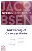 An Evening of Chamber Works