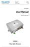 User Manual CXE800. Fibre Optic Receiver. CXX Series. Teleste Corporation
