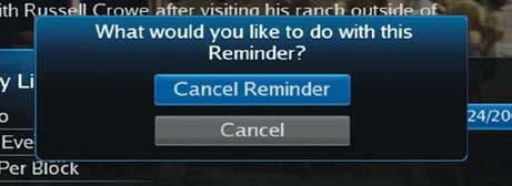 A list of your Reminders and Autotunes appears to the right.