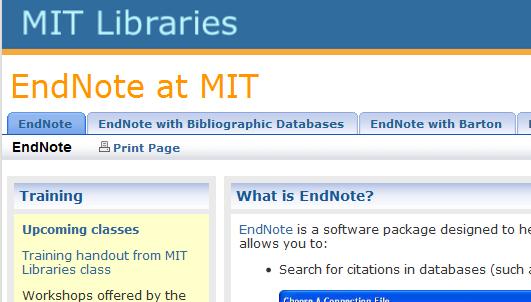 EndNote Basics 7 IV. EndNote Support See our guide to using Endnote at: http://libguides.mit.edu/endnote C.