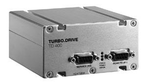 TURBO.DRIVE TURBO.DRIVE TD 400 (TD 400) for TURBOVAC SL 80 and SL 300 73,3 100 24 V DC (X4) DRIVE (X3) 18,5 HEAT SINK HEAT SINK 27,6 41,0 79,0 100 TD 400 50 15,9 18,2 63,8 TURBO.
