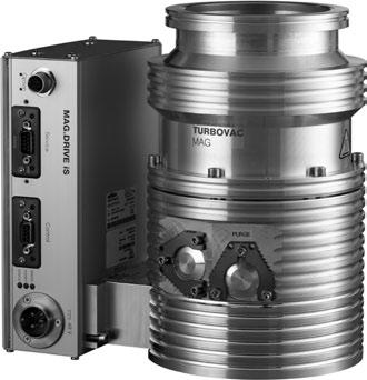 MAG INTEGRA - Magnetic Rotor Suspension with integrated Frequency Converter, with Compound Stage TURBOVAC MAG W 300/400 i Typical Applications - Gas analysis systems - article accelerators - Electron