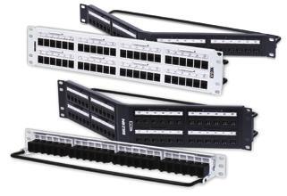(Preloaded) AX103253 CAT6+ KeyConnect Patch Panels, 48-port, 2U (Preloaded) AX103255 CAT6+ KeyConnect Angled Patch Panel, 24 port, 1U (Preloaded) AX105360 CAT6+ KeyConnect Angled Patch Panel, 48