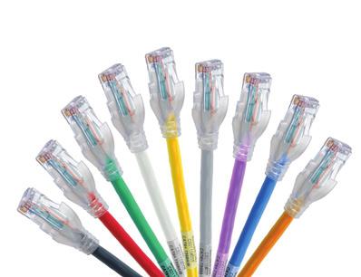 integrity. Solid conductors improve attenuation and are needed in long patch cords to eliminate the need for cable de-rating in open-office cabling.