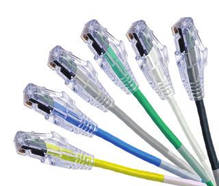 Category 6, Small-Diameter Patch Cords Nonbonded-Pair (28 AWG) CAT6+ Small-Diameter Patch Cords offer a great soluton for large data center cross-connects and server enclosures, as well as for