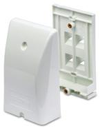 AX102256, KeyConnect Double-gang, 12-port Faceplate, Almond AX102657, KeyConnect Single-gang Back Box, Electrical White AX104130, KeyConnect Double-gang Back Box, Almond AX104126, Recessed Port
