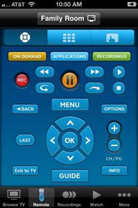 Control Your TV Receiver You can control your home TV receivers with the U-verse app remote control feature.