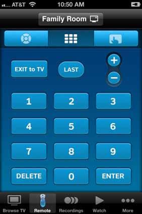 The number keypad screen allows for quick