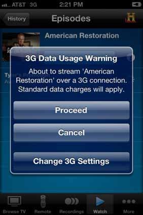 You may choose to adjust your 3G data access through the link