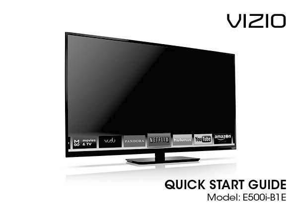 PACKAGE CONTENTS VIZIO LED HDTV with Stand Remote Control with