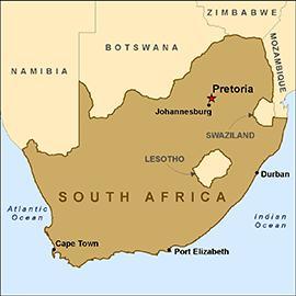 I live with my parents in a house in Johannesburg, about 60 kilometres south of Pretoria, the capital of South Africa. There are two bedrooms. My parents have got one and I ve got the other.