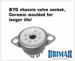 Page 4 of 10 Sockets Brimar TP B7G Ceramic Valve Socket This B7G ceramic socket has 7