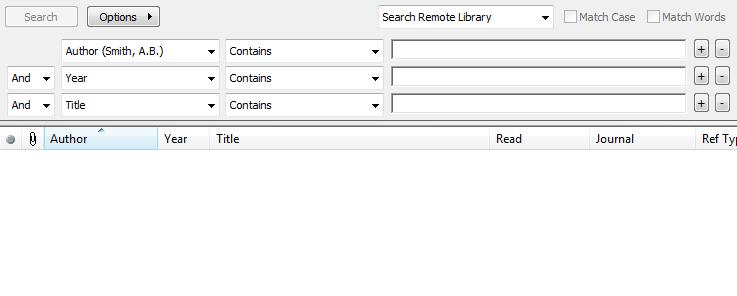 Once references are retrieved, a screen appears listing search results. Select the number of results you wish to retrieve. Note: Retrieving a large number of citations can take some time.