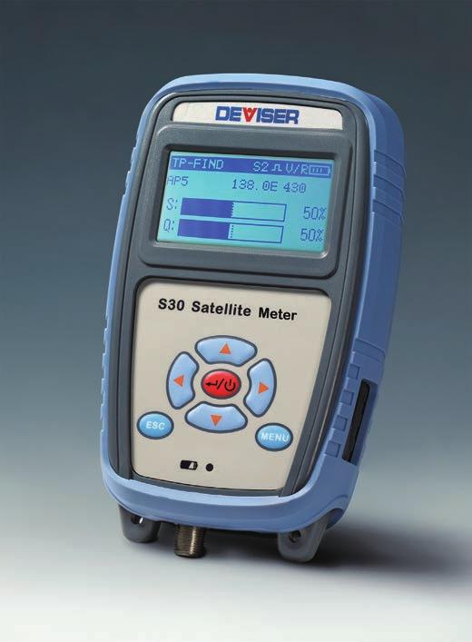 S30 Satellite Meter Overview S30 is a battery powered handheld satellite meter, which features small size, simple to use and spectrum analysis.